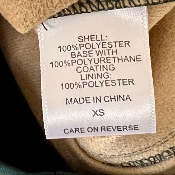 NEW YORK & COMPANY Green Faux Leather Button Down Shirt Dress—SZ. XS - Picture 16 of 17